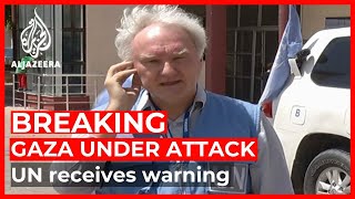 Israel warns it will bomb Gaza schools as strikes escalate