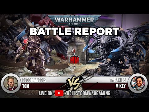 LIVE: Blood Angels vs Tyranids | Warhammer 40,000 Battle Report