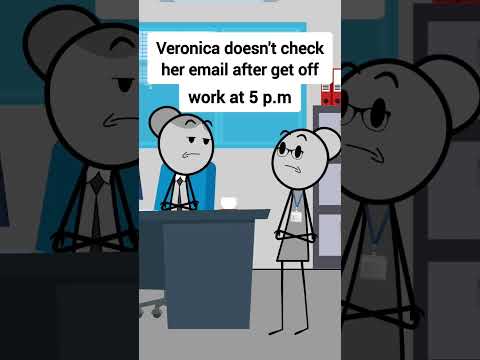 Veronica doesn't check her email after 5 p.m #animation #funnyvideo #gplus #comedy