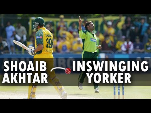 Shoaib Akhtar inswinging yorker to Andrew Symonds | deadly yorker | shoaib akhtar | fiery bowling