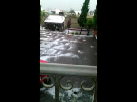 Mi casa se lleno de granizo o nieve