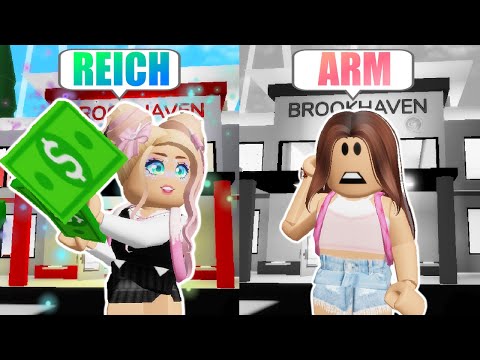 RICH STUDENT 👧🏼💸 vs. POOR STUDENT 👧🏻❌ in BROOKHAVEN 🏡 Roblox Roleplay Story