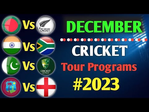 All Cricket Series of December 2023 || December Cricket Schedule 2023 || Cricket Update