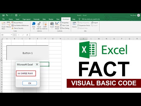 MS Excel | VBA Code Fact in MS Excel | Visual Basic Code in MS Excel