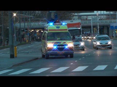 [Dagcompilatie] A1, 13x Ambulance Amsterdam Amstelland en 1x GGD Kennemerland in Amsterdam