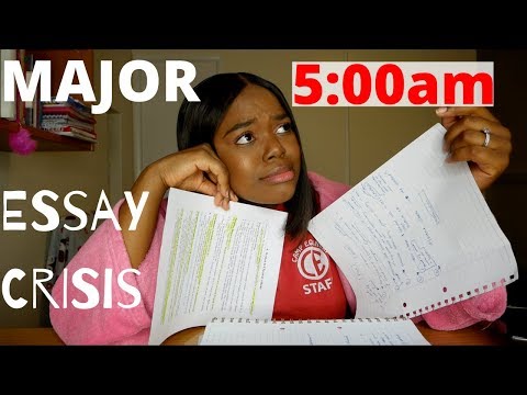 writing 2,800 words in 5 HOURS, at 5am!: Oxford Uni STRESS.