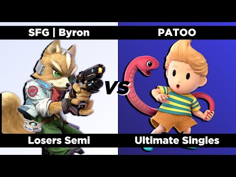 Super Smash QWERTZ #8  - Losers Semi - SFG | Byron (Fox) vs. PATOO (Lucas)