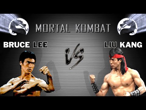 Bruce Lee VS Liu Kang in Mortal Kombat