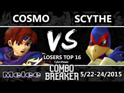 Combo Breaker - Cosmo (Roy) Vs. Scythe (Falco) SSBM Losers Top 16  - Smash Meleett