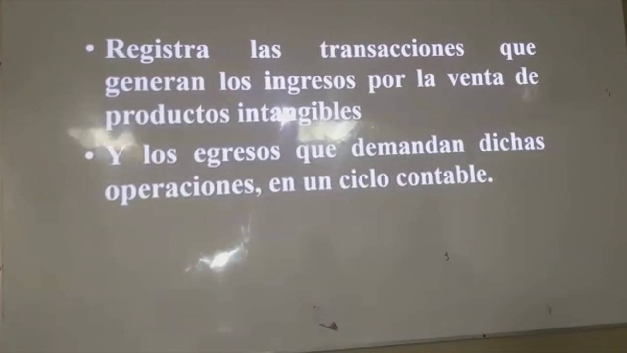 CS 01 Contabilidad de Servicios: Concepto