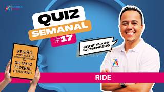 Simulado comentado -  Região Integrada de Desenvolvimento do Distrito Federal e Entorno (RIDE-DF)