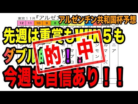 【予想/推奨馬券】アルゼンチン共和国杯 2018 競馬予想