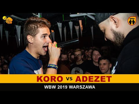 Koro 🆚 Adezet 🎤 WBW 2019 Warszawa (freestyle rap battle)