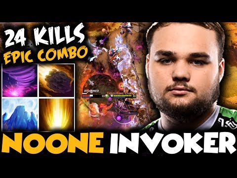 This Is How NoOne Invoker Deleted Lina + Meepo | Quas Wex Build Epic Combo - Dota 2 Invoker