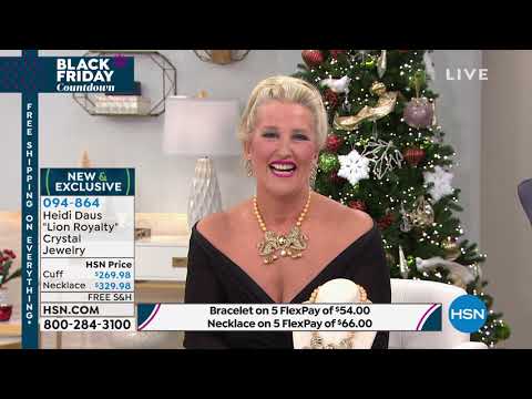 Heidi Daus "Lion Royalty" Beaded Crystal Drop Necklace