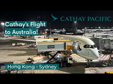Cathay Pacific Hong Kong to Sydney Airbus A350-1000 Economy Class