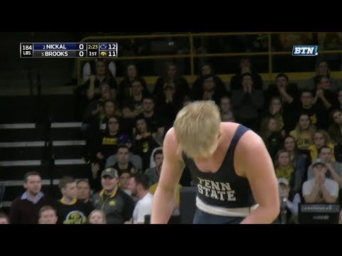 Big Ten Rewind: 2017 Wrestling - 184 LBs - Penn State's Bo Nickal vs. Iowa's Sammy Brooks