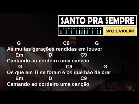 SANTO PRA SEMPRE - Gabriel Guedes "Voz e Violão" | Cifra Simplificada