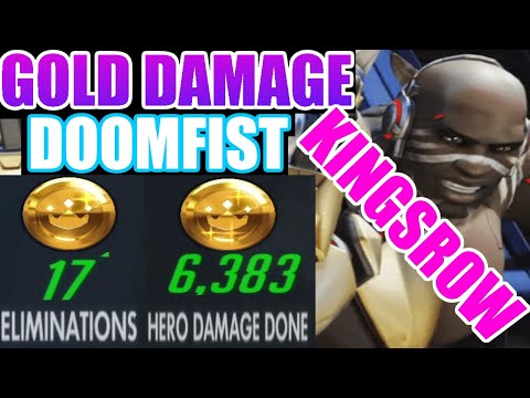 GOLD DAMAGE ON DOOMFIST ON KINGSROWS