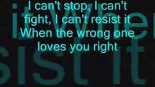 celine dion when the wrong one loves you right with lyrics