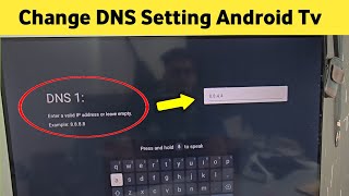 Change DNS on Google TV or Android TV | Dns Setting Smart Tv