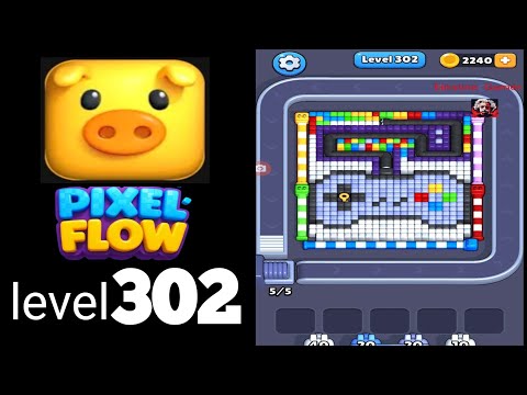 Pixel Flow Level 302 Walkthrough