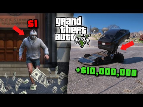 Gua Merampok BANK KOTA Tapi Pakai MOBIL GEPENG di GTA 5! (Mod)