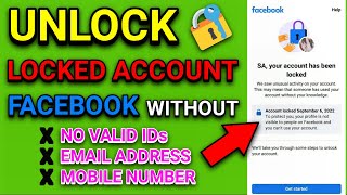 HOW TO UNLOCK FACEBOOK ACCOUNT WITHOUT IDENTITY? | FACEBOOK ACCOUNT LOCKED RECOVER 2022 MIKE MICHAEL