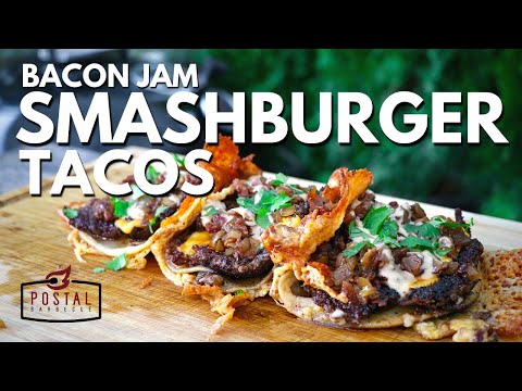 Smashburger Tacos Recipe with Bacon Jam! The Best Cheeseburger Tacos Recipe