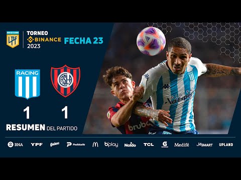 #TorneoBinance 2023 | Fecha 23 | resumen de Racing - San Lorenzo