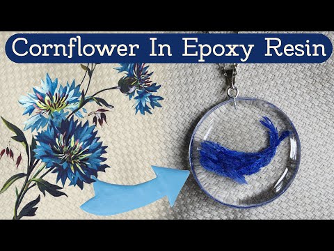 No molds! Epoxy Resin & Dried Flowers Pendant DIY | Masherisha EN