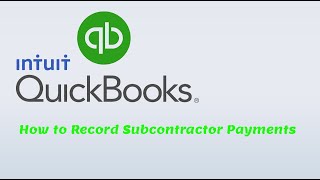 QuickBooks Online How To Record CIS Subcontractor Payments