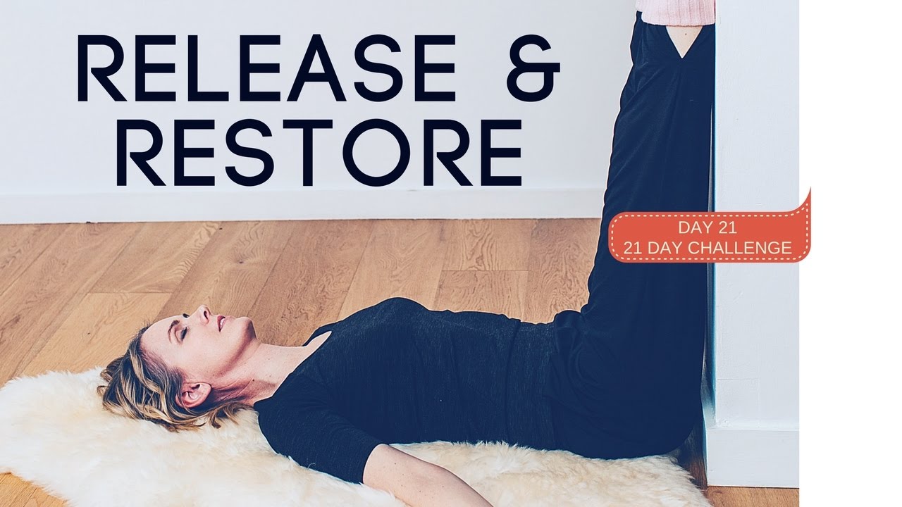 YOGA RESTORE ENERGY, FACE & NECK RELEASE // 25 min. Day 21 - YouTube