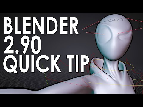 Blender 2.90 Quick Tip - Curve Bone Shapes