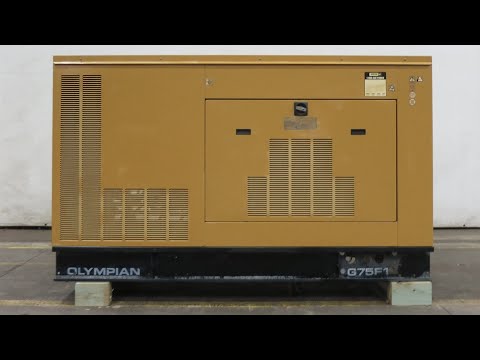 Used Caterpillar / Olympian G75F1 Natural Gas / Propane Generator, 652 Hrs, 75 KW CSDG #3825