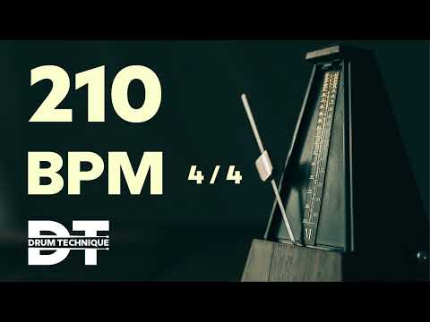 210 BPM ONLINE METRONOME 4/4 cowbell sound  #study