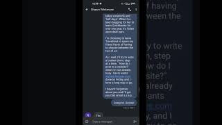 Whitmore, Text Messages