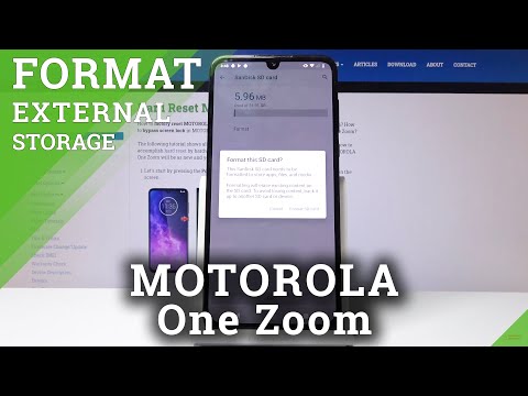 How to Erase External Storage in Motorola One Zoom - Format SD Card