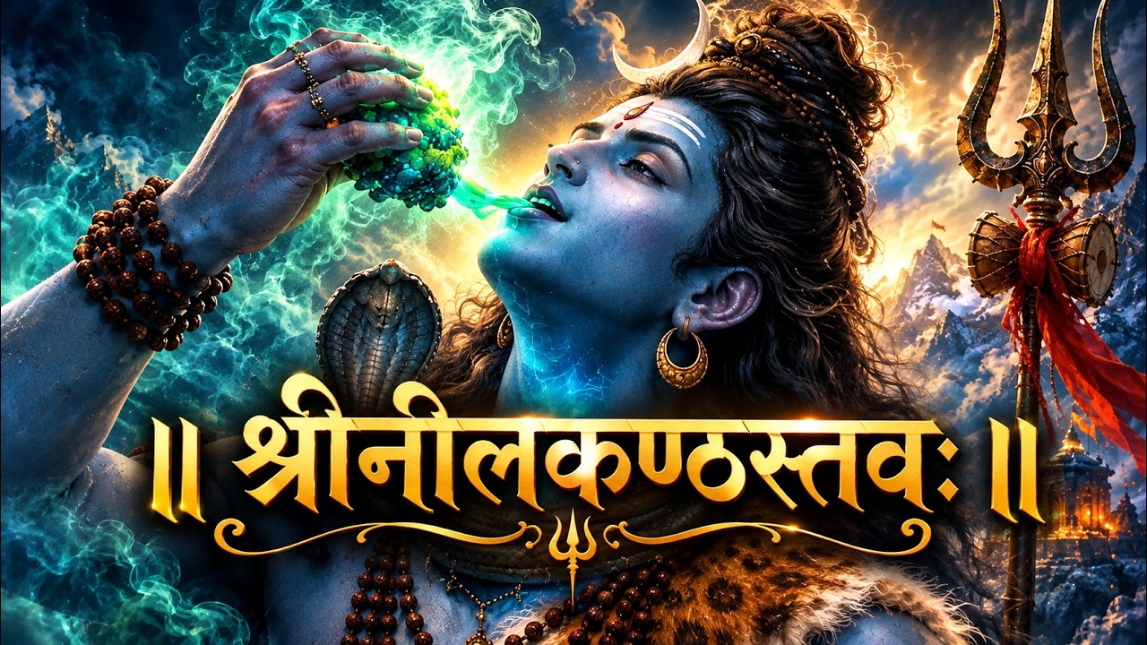 Shri Nilakantha Stava 🔱 | Powerful Hymn to Lord Shiva | Neelkanth Mahadev | Sanskrit Stotram
