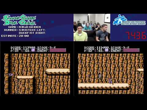 Ninja Gaiden (Any% Race) by Duckfist, Sinister1 in 13:02, 13:14 - SGDQ 2013