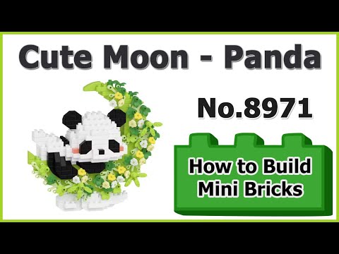 How to Build Mini Blocks Cute Moon - Panda No.8971 Review Instructions Specifications