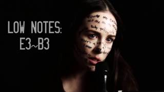 Allie X: Vocal Range: E3 - F6