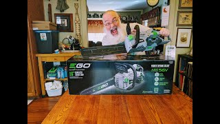 Nerdy Old Man - New Chainsaw - Ego 16" Cordless Power Chainsaw - Model CS1604 - Unboxing