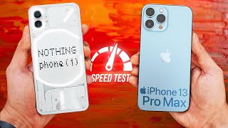 Nothing Phone (1) vs Apple iPhone 13 Pro Max - Speed Test