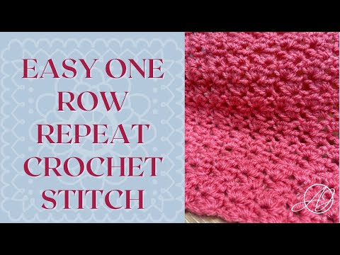 Einfacher Häkelstich mit einer Reihe Wiederholung für Decken – der Kröllerstich