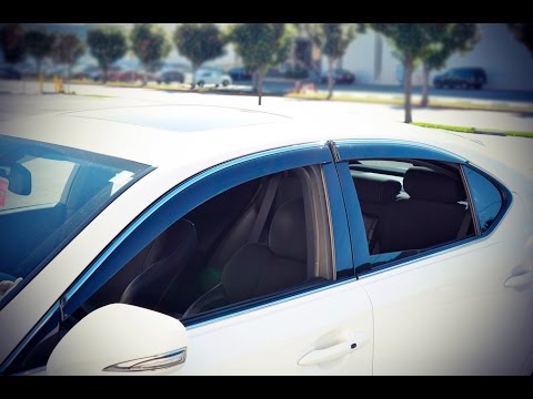 WELLvisors side window visor Installation Video Lexus IS 06-13