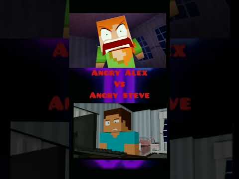 Angry Steve Vs Angry Alex. #trending #viral #fypシ #trend #trendy #fypシ゚viral #foryou #minecraft #fyp