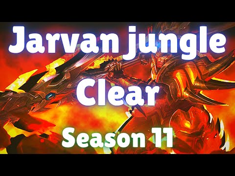 Jarvan jungle Clear | Season 11 | Jarvan IV jungle full clear (fastest route + runes)