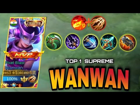 WANWAN TOTALLY DESTROYED META BRODY | TOP 1 SUPREME WANWAN🔥 | MLBB