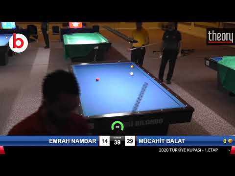 EMRAH NAMDAR & MÜCAHİT BALAT Bilardo Maçı - 2020 TK 1.ETAP ANTALYA-5.ÖN ELEME